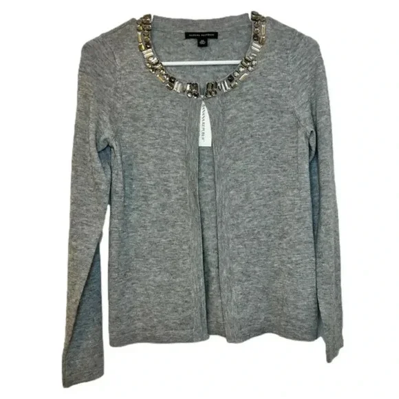 NWT Banana Republic Gem Stone Embellished Sweater Wool - Picture 1 of 6
